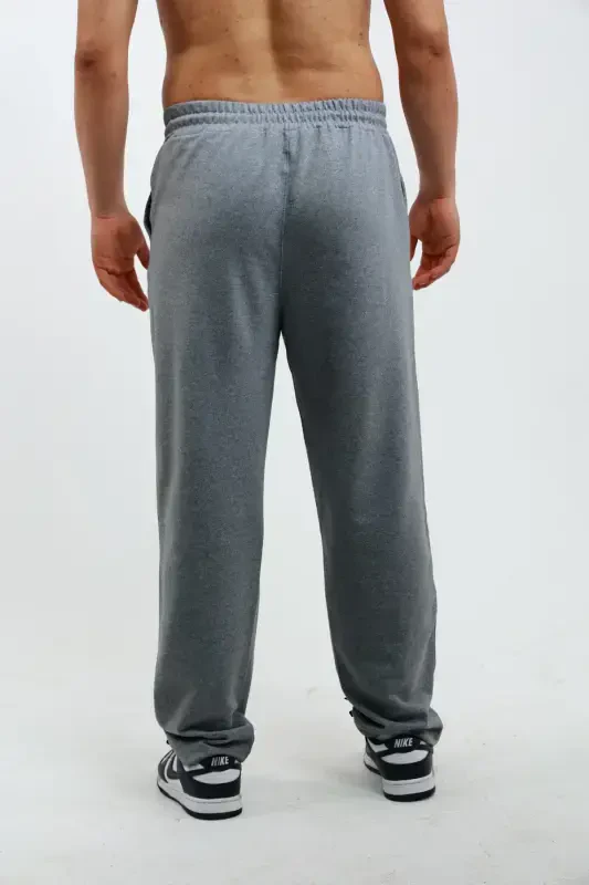 Walker Baggy Oversize Sweatpants Wide Leg 2 Thread Medium Thickness Long (ORIGINAL MOLD)-Smoked - 6