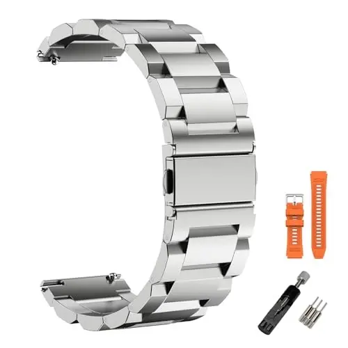WalkerFit 22mm Smart Watch Band, for CARBINOX Blaze/Edge/Vortex, Compatible with AMAZTIM M2/T3/M3 Ultra/M3/T2/M3E, Sports Straps Replacement Bands, Adjustable Wristband, Men Smartwatch Band, 2 Packs - WALKERFIT
