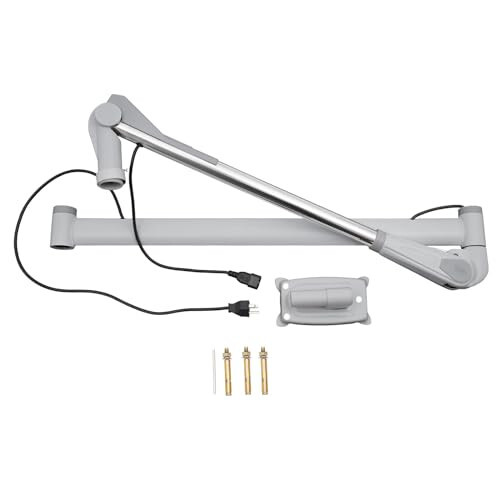 Wall Mounted Hair Dryer, 5 Head Heat Lamp with Flexible Arms, Lamp with 5 Red Lights, Hair Color Processor & Dryer, 35-80°C/95-176°F (Silver) - 7