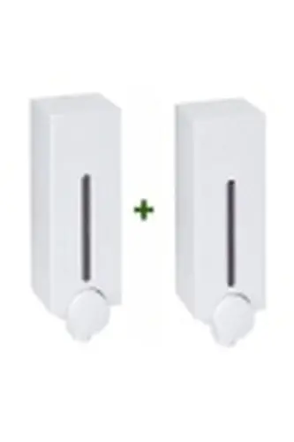 Wall Mounted Push-Type Liquid Soap Dishwashing Detergent Bottle Liquid Soap Dispenser 350ml 1 PIECE WHITE - 2