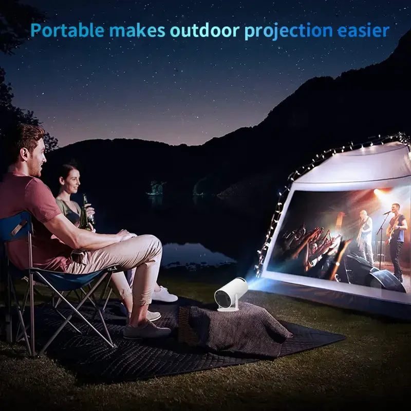 Wallfire Mini Projector with WiFi and Bluetooth, 180° Rotation & Auto Keystone, Full HD 1080P Supported, Portable Outdoor Projector, Home Video Projector - 6