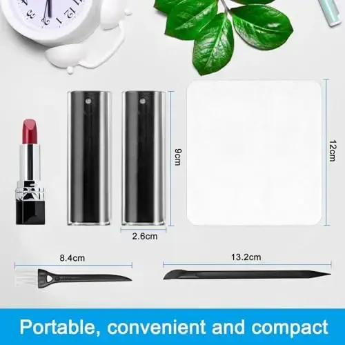 walrfid 2 Pack Laptop Monitor va Avtomobil Ekranlari uchun Ekranni Tozalash Spreyi va Salfetka, Mobil telefon, Planshet, Kompyuter, LCD, MacBook, iPhone, iPad, Mac Pro uchun Sensorli Ekran Mist Tozalash Komplekti - Qora - 6