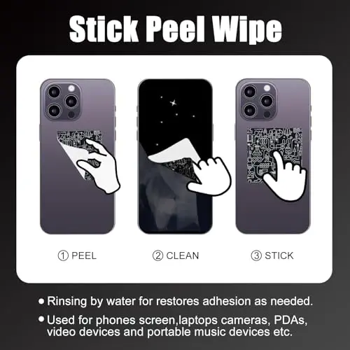 walrfid 2pcs Car Screen Cleaner, Computer Screen Cleaner Spray and Wipe, Laptop Cleaning Mist Kit for Electronic iPad, iPhone, Phone, MacBook, TV, Monitor, Tablet Display, with Graffiti Case, Grey - 4