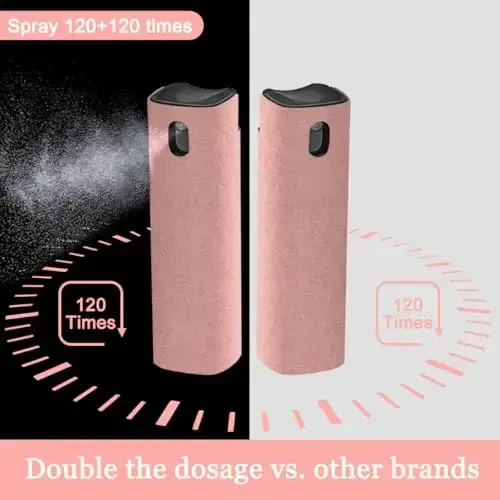 WALRFID 2 Pack Screen Cleaner Spray and Wipe, Computer Laptop Cleaning Kit for Electronic iPad, iPhone, Cellphone, Monitor, MacBook Pro, Car Display, Tablet, TV Flat Screens, Pink - 5