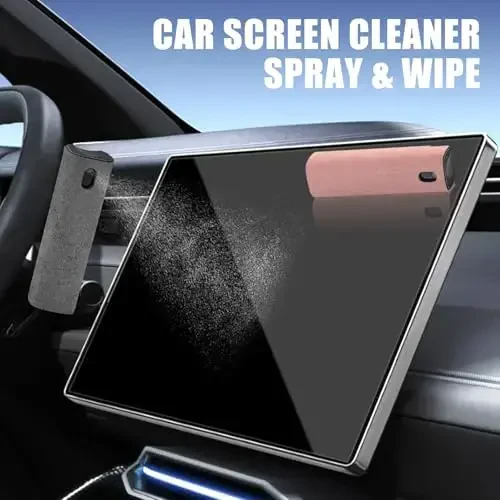 walrfid 2 Pack Car Screen Cleaner, Computer Screen Cleaner Spray and Wipe, Laptop Cleaning Mist Kit for Electronic iPad, iPhone, Phone, MacBook, TV, Monitor Display, with Graffiti Case, Grey Pink - 4
