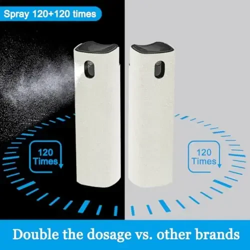 walrfid 2Pcs Car Screen Cleaner, Laptop Screen Cleaner Spray and Wipe, Electronic Computer Cleaning Kit for iPad, iPhone, Cellphone, Monitor, MacBook Pro, Car Display, Tablet, TV Flat Screens, Cream - 5