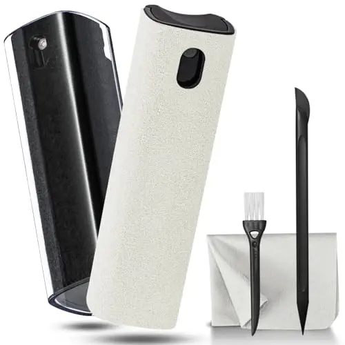 walrfid 2Pcs Laptop Cleaner, Computer Screen Cleaner Spray and Wipe, Electronics Laptop Cleaning Kit for iPad, iPhone, Cellphone, Monitor, MacBook Pro, Car Display, Tablet, TV, Kindle, Black Cream - 1