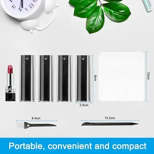 walrfid 4 Pack Screen Cleaner Spray and Wipe for Laptop Monitor and Car Screens, Phone Touchscreen Mist Cleaning Kit for Cellphone, Tablet, PC, Computer, LCD, MacBook, iPhone, iPad, Mac Pro - Black - 6