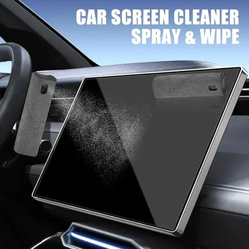 walrfid Car Screen Cleaner Spray and Wipe, Laptop Touchscreen Mist Cleaning Kit for Electronics Computer, iPad, CellPhone, MacBook, TV, Monitor, Tablet, Kindle Display, with White Graffiti Case - Grey - 5