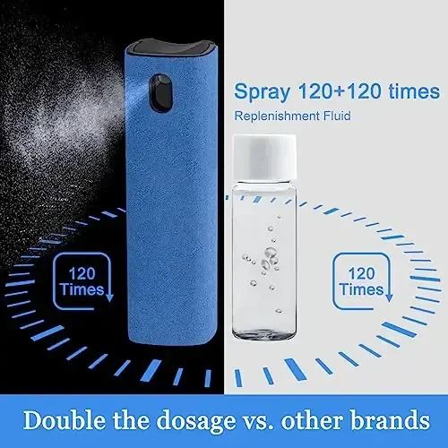 walrfid Car Screen Cleaner Spray, Electronic Touchscreen Mist Cleaning Brush Kit for TV, Laptop, iPad, iPhone, Cellphone, MacBook Pro, Tablet, PC, Computer, Monitor, LCD Screens, Eyeglasses - Cream - 5