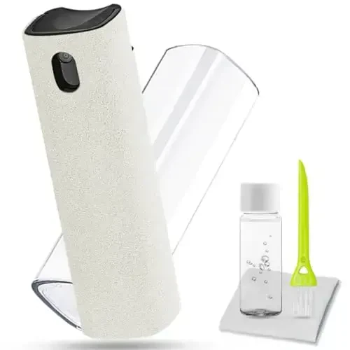 walrfid Car Screen Cleaner, Computer Screen Cleaner Spray and Wipe, Laptop Cleaning Mist Kit for Electronic iPad, iPhone, Phone, MacBook, TV, Monitor Display, with Black Graffiti Case - Purple 