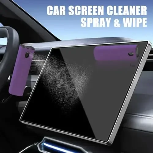 walrfid Car Screen Cleaner, Computer Screen Cleaner Spray and Wipe, Laptop Cleaning Mist Kit for Electronic iPad, iPhone, Phone, MacBook, TV, Monitor Display, with Black Graffiti Case - Purple - 5