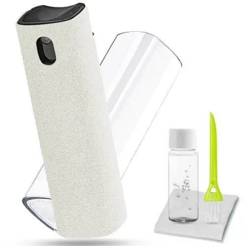 walrfid Car Screen Cleaner Spray, Electronic Touchscreen Mist Cleaning Brush Kit for TV, Laptop, iPad, iPhone, Cellphone, MacBook Pro, Tablet, PC, Computer, Monitor, LCD Screens, Eyeglasses - Cream 