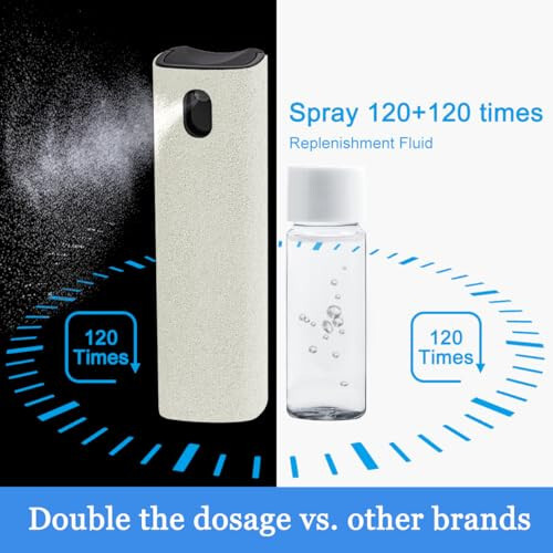 Walrfid Car Screen Cleaner Spray, Electronic Touchscreen Mist Cleaning Brush Kit for TV, Laptop, iPad, iPhone, Cellphone, MacBook Pro, Tablet, PC, Computer, Monitor, LCD Screens, Eyeglasses - Cream - 5