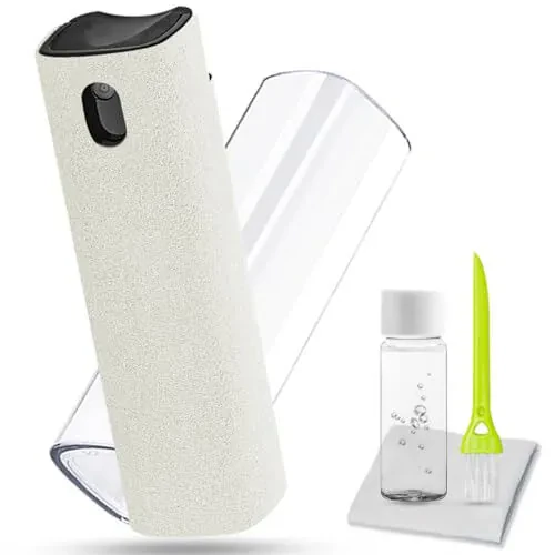 Walrfid Car Screen Cleaner Spray, Electronic Touchscreen Mist Cleaning Brush Kit for TV, Laptop, iPad, iPhone, Cellphone, MacBook Pro, Tablet, PC, Computer, Monitor, LCD Screens, Eyeglasses - Cream - 6