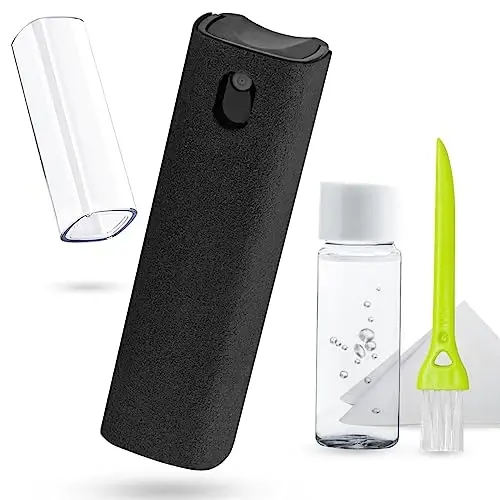 walrfid Screen Cleaner Touchscreen Mist Spray, walrfid Cleaning Kit for Electronic Smart Phone TV, Laptop, Tablet, PC, Computer LCD Flat Screens, Compatible with iPhone iPad MacBook Pro - Black - 1