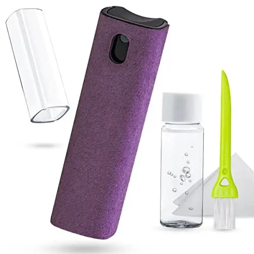 walrfid Screen Cleaner Spray and Wipe, Cleaning Kit for Electronic Smart Phone TV, Laptop, Tablet, PC, Computer Flat Screens, Eyeglasses, Compatible with iPhone iPad MacBook,Purple - WALRFID