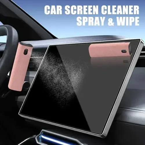 walrfid Graffiti Computer Screen Cleaner, Car Screen Cleaner Spray and Wipe, Electronic Cleaning Spray for Laptop iPad, iPhone, MacBook, TV, Monitor, Tablet Display, with Black Case - Pink - 5