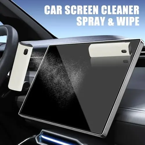 walrfid Laptop Screen Cleaner, Car Screen Cleaner Spray and Wipe, Phone Cleaning Kit for Electronic Computer, iPad, iPhone, MacBook, TV, Monitor, Tablet, Car Display, with Black Graffiti Case - Cream - 5