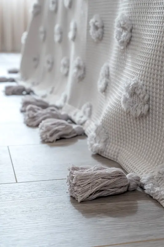 Wanda Gray Double Bed Fringe Throw 220x240 5025 - 5