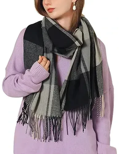 Wander Agio Ayollar Modasi Sharflari Uzun Kasmirga o'xshash Shol Qishki Issiq Trikotaj Katta Popukli Kvadrat Sharf - WANDER AGIO