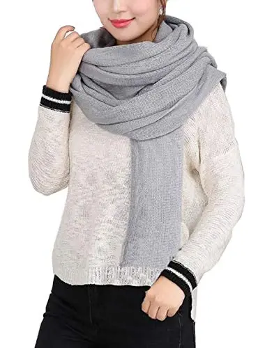 Wander Agio Ayollar uchun Issiq Sharflar Uzun Shol Qishki Issiq Katta Sharf Sof Rang - 1