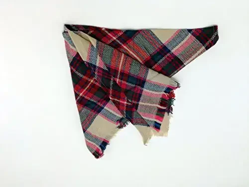 Wander Agio Ayollar uchun issiq uzun ro'mol Qishki o'ralgan katta sharflar Trikotaj CasModazoneere his Plaid Triangle Ro'mol - 5