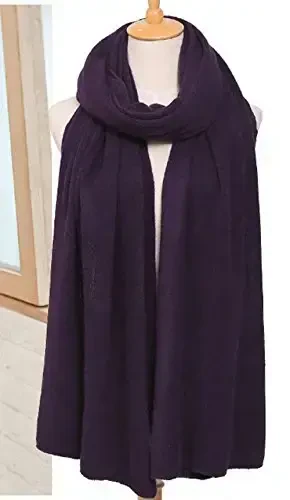 Wander Agio Ayollar uchun Qishki Iliq Cheksiz Sharflar To'plami Adyol Sharf Sof Rangi - 3