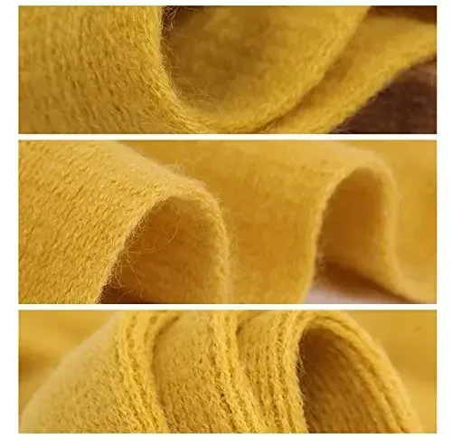 Wander Agio Ayollar uchun Qishki Infinity Sharflar To'plami Adyol Sharf Sof Rang - 7