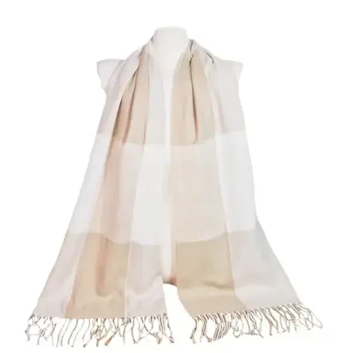 Wander Agio Women's Fashion Scarves Long Shawl Winter Thick Warm Knit Large Plaid Scarf - 3