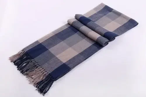 Wander Agio Women's Fashion Long Shawl Big Grid Winter Warm Lattice Large Scarf - 3