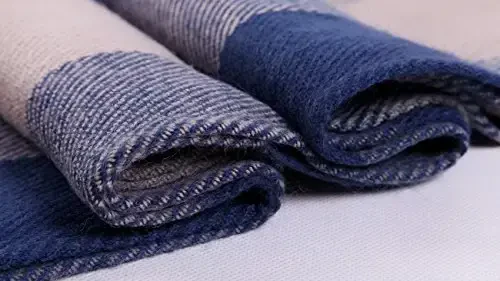 Wander Agio Women's Fashion Long Shawl Big Grid Winter Warm Lattice Large Scarf - 4