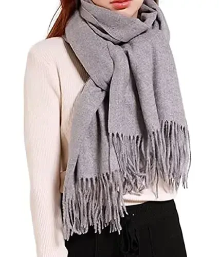 Wander Agio Women's Fashion Scarves Long Shawl Winter Thick Warm Knit Large Plaid Scarf 