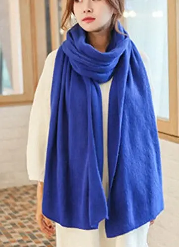 Wander Agio Womens Warm Winter Infinity Scarves Set Blanket Scarf Pure Color - 4