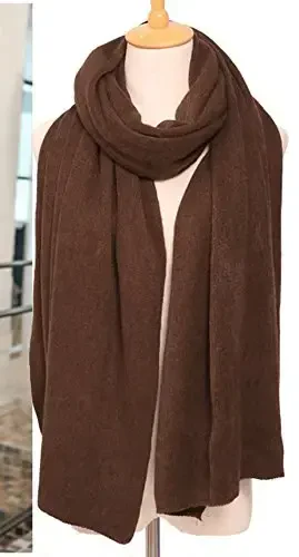 Wander Agio Womens Warm Winter Infinity Scarves Set Blanket Scarf Pure Color - 4