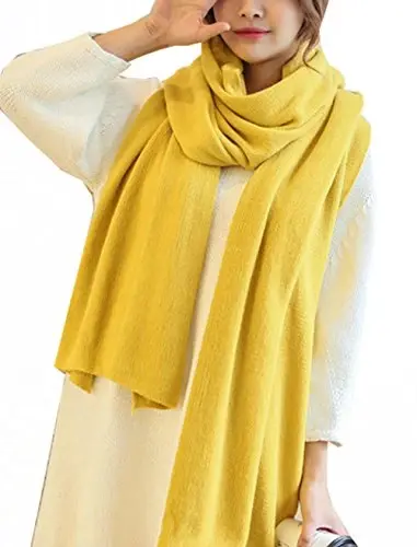 Wander Agio Womens Warm Winter Infinity Scarves Set Blanket Scarf Pure Color - 6