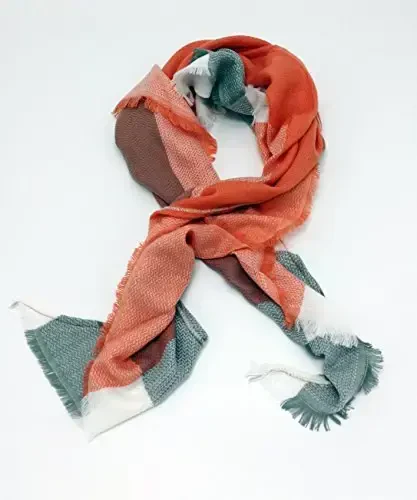 Wander Agio Womens Warm Long Shawl Winter Wraps Large Scarves Knit CasModazoneere Feel Plaid Triangle Scarf - WANDER AGIO (1)