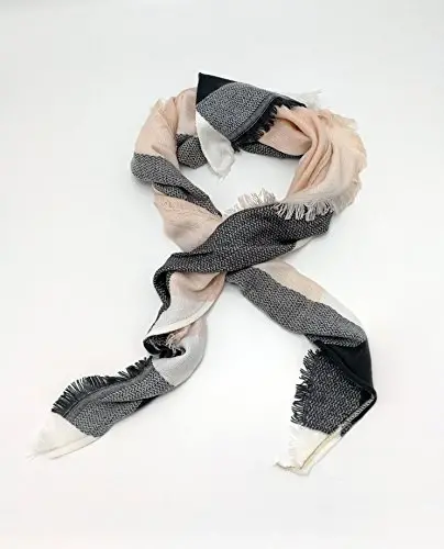 Wander Agio Womens Warm Long Shawl Winter Wraps Large Scarves Knit CasModazoneere Feel Plaid Triangle Scarf - WANDER AGIO (1)