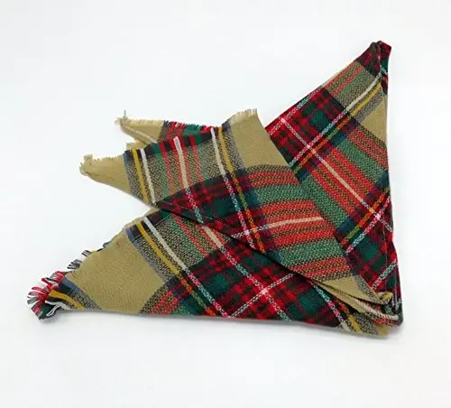 Wander Agio Womens Warm Long Shawl Winter Wraps Large Scarves Knit CasModazoneere Feel Plaid Triangle Scarf - 4