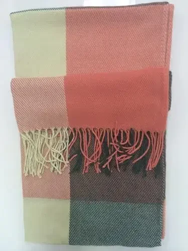 Wander Agio Women's Fashion Long Shawl Big Grid Winter Warm Lattice Large Scarf - 6