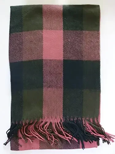 Wander Agio Women's Fashion Long Shawl Big Grid Winter Warm Lattice Large Scarf - 3