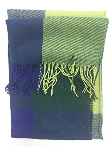 Wander Agio Women's Fashion Long Shawl Big Grid Winter Warm Lattice Large Scarf - 3