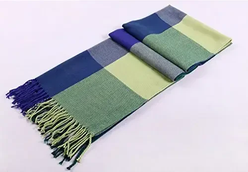 Wander Agio Women's Fashion Long Shawl Big Grid Winter Warm Lattice Large Scarf - 5