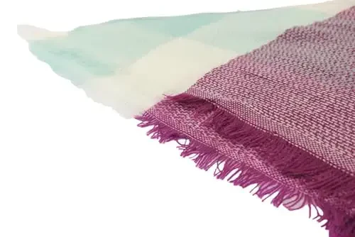 Wander Agio Womens Warm Long Shawl Winter Wraps Large Scarves Knit CasModazoneere Feel Plaid Triangle Scarf - 4