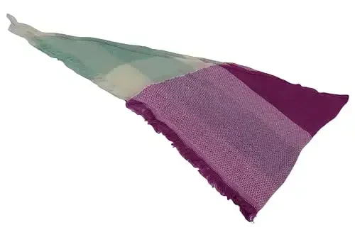 Wander Agio Womens Warm Long Shawl Winter Wraps Large Scarves Knit CasModazoneere Feel Plaid Triangle Scarf - 5