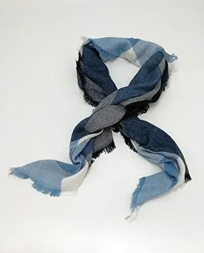 Wander Agio Womens Warm Long Shawl Winter Wraps Large Scarves Knit CasModazoneere Feel Plaid Triangle Scarf - 2