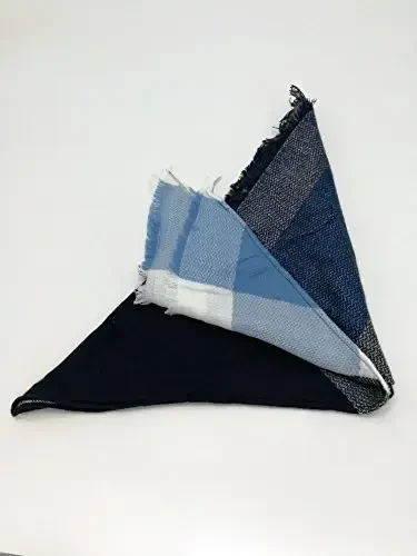 Wander Agio Womens Warm Long Shawl Winter Wraps Large Scarves Knit CasModazoneere Feel Plaid Triangle Scarf - 3