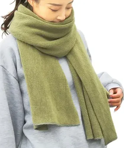 Wander Agio Womens Warm Winter Infinity Scarves Set Blanket Scarf Pure Color 