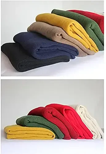 Wander Agio Womens Warm Winter Infinity Scarves Set Blanket Scarf Pure Color - 5