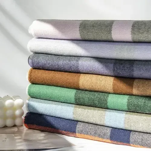 Wander Agio Женская мода Длинная шаль Большая сетка Зима Теплый плед Большой шарф - 4